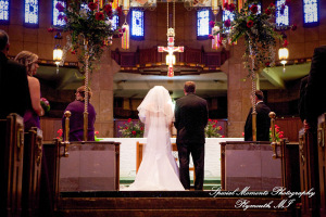 Marsha & Patrick at The Shrine of the Little Flower Royal Oak MI wedding photograph