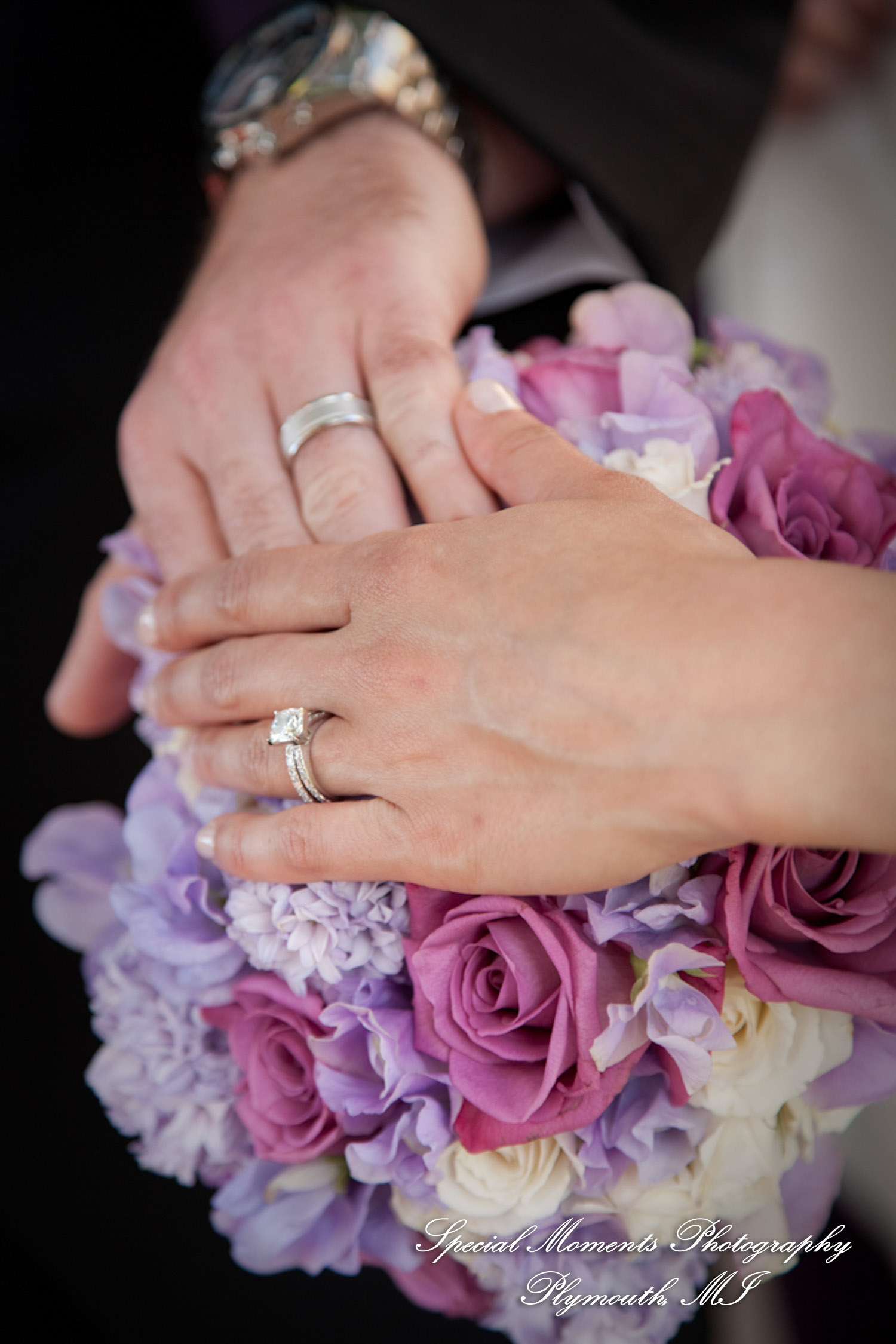 Marsha & Patrick at The Shrine of the Little Flower Royal Oak MI wedding photograph