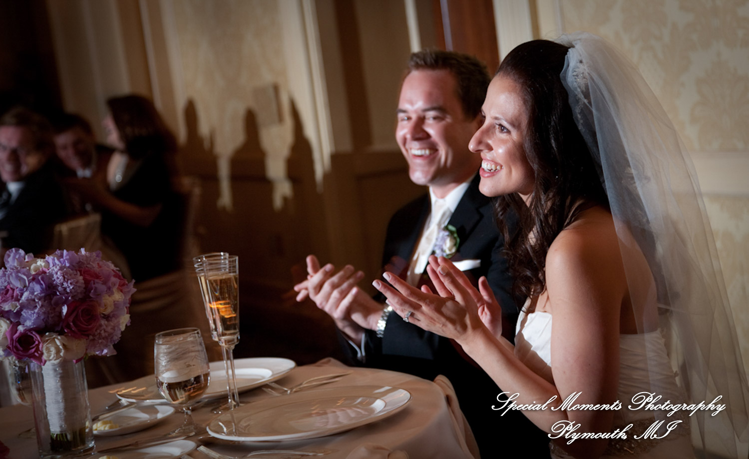 Marsha & Patrick at Townsend Hotel Birmingham MI wedding photograph