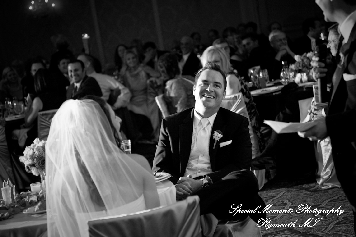 Marsha & Patrick at Townsend Hotel Birmingham MI wedding photograph