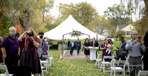 Anna & Jesus at Home Wedding & Reception Chelsea MI wedding photograph