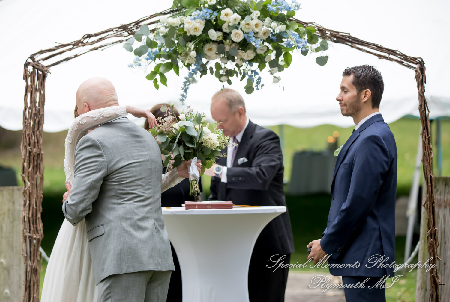 Anna & Jesus at Home Wedding & Reception Chelsea MI wedding photograph