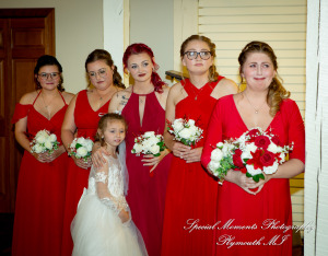 Patricia & Kyle at Canterbury Castle Lake Orion MI wedding photograph