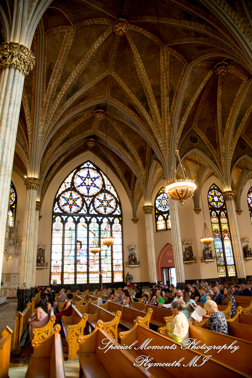 Heidy & Marcin at Sweetest Heart of Mary Church Detroit MI wedding photograph