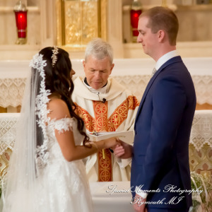 Heidy & Marcin at Sweetest Heart of Mary Church Detroit MI wedding photograph