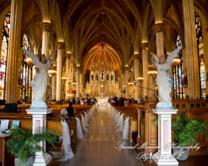 Heidy & Marcin at Sweetest Heart of Mary Church Detroit MI wedding photograph