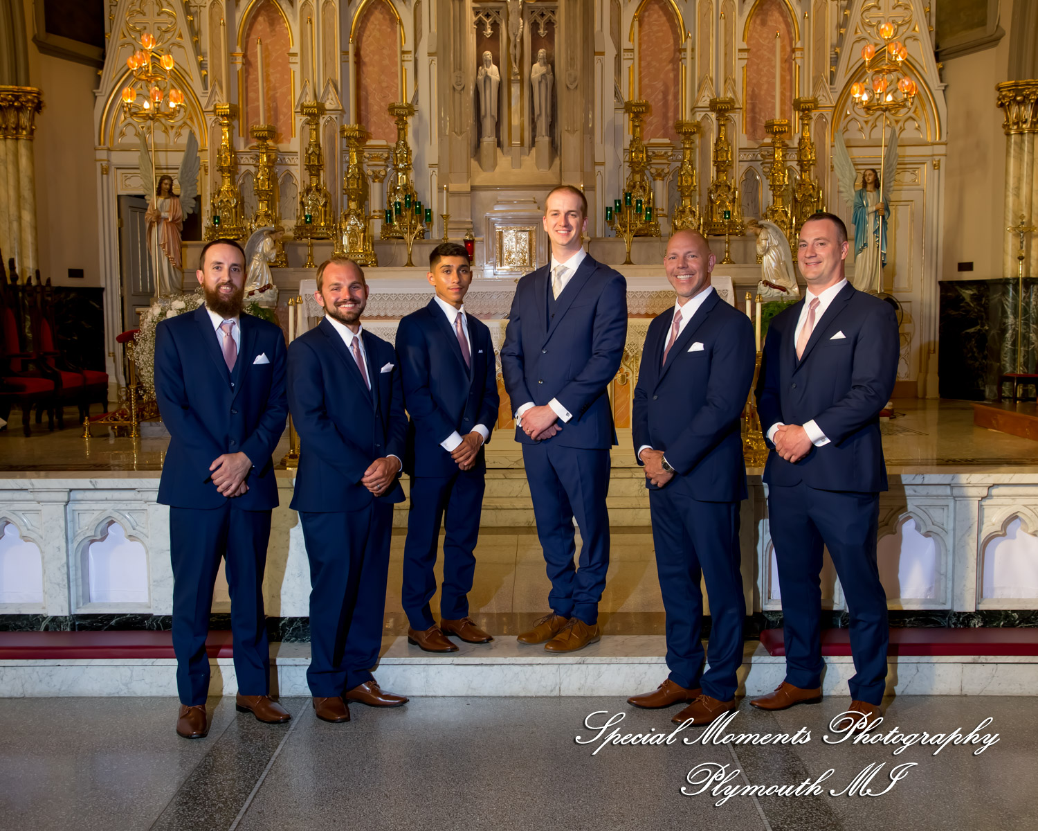 Heidy & Marcin at Sweetest Heart of Mary Church Detroit MI wedding photograph