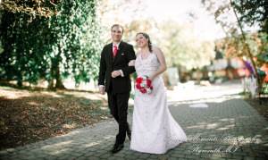 Patricia & Kyle at Canterbury Castle Lake Orion MI wedding photograph