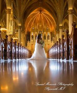 Heidy & Marcin at Sweetest Heart of Mary Church Detroit MI wedding photograph