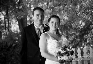 Patricia & Kyle at Canterbury Castle Lake Orion MI wedding photograph