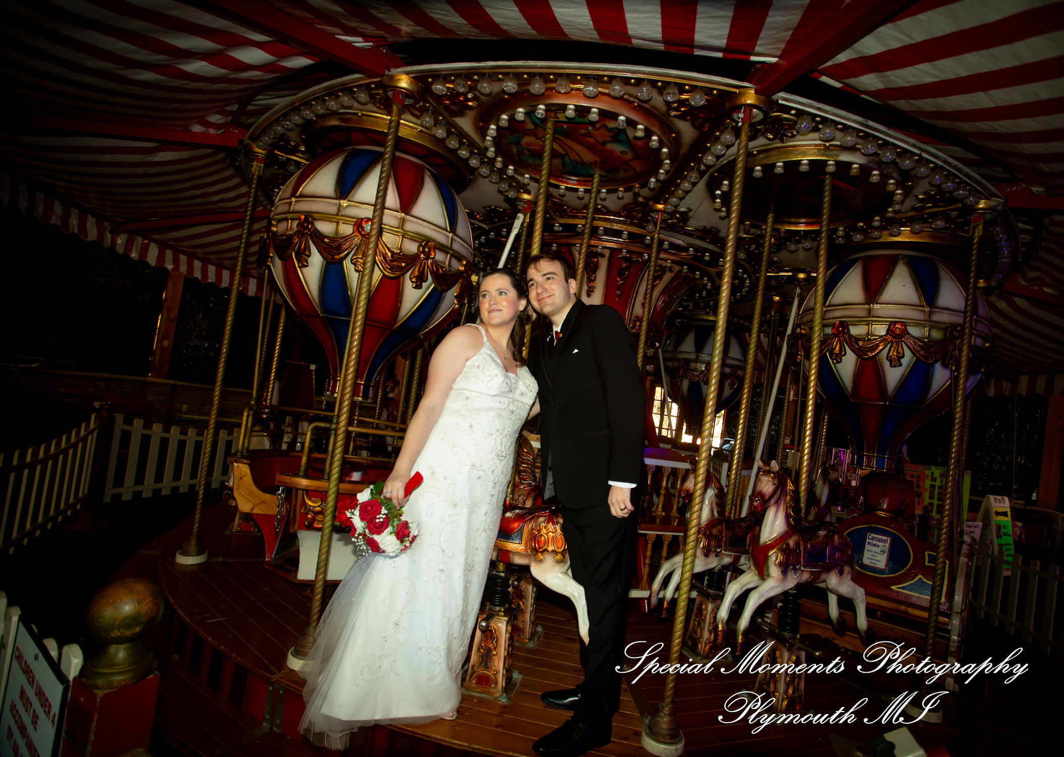Patricia & Kyle at Canterbury Castle Lake Orion MI wedding photograph