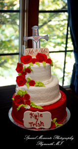 Patricia & Kyle at Canterbury Castle Lake Orion MI wedding photograph