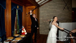 Patricia & Kyle at Canterbury Castle Lake Orion MI wedding photograph