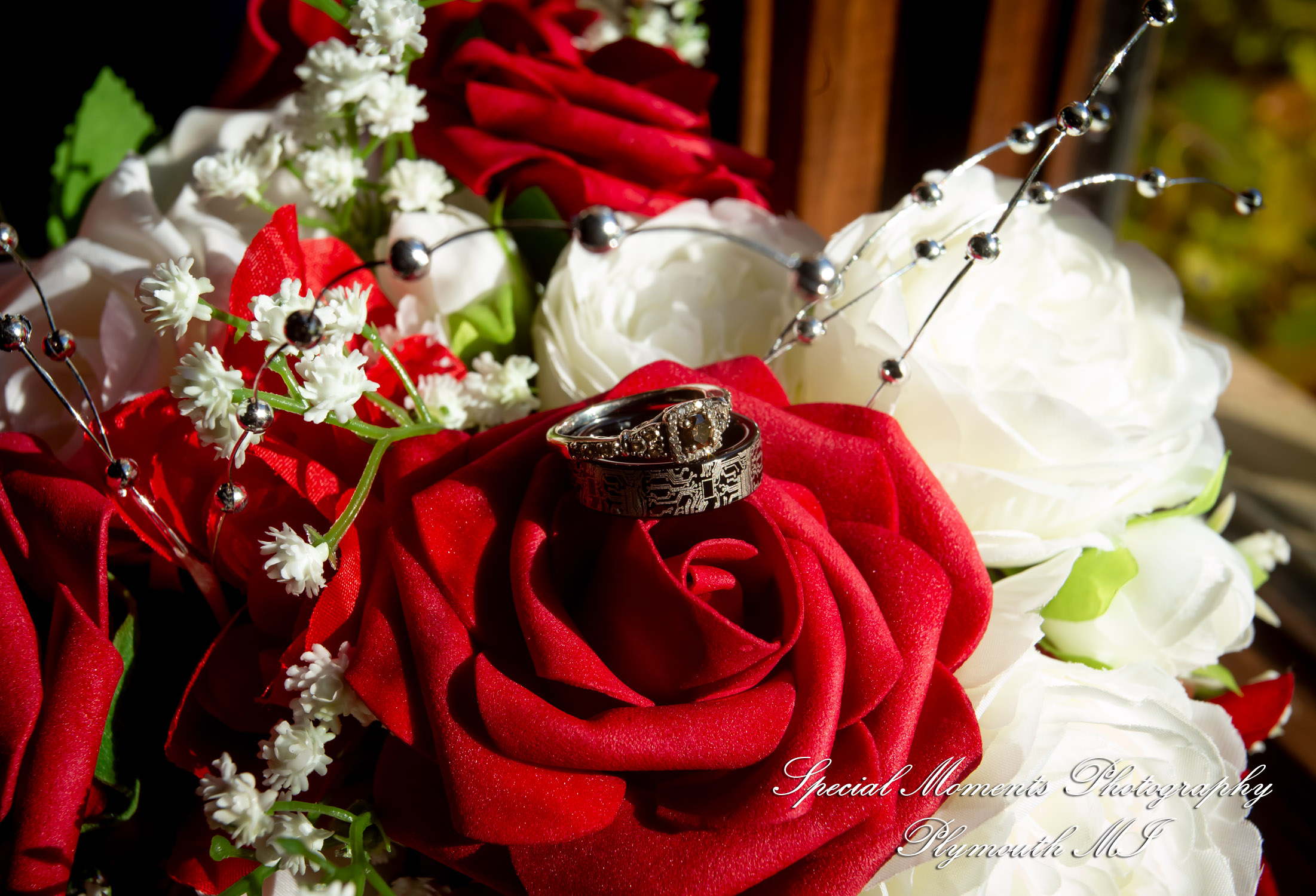 Patricia & Kyle at Canterbury Castle Lake Orion MI wedding photograph