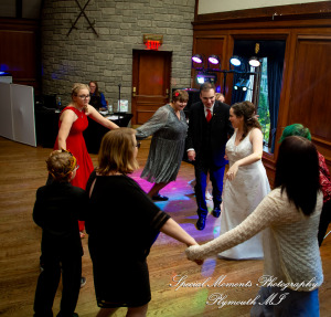 Patricia & Kyle at Canterbury Castle Lake Orion MI wedding photograph