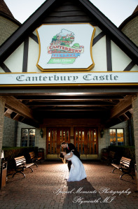Patricia & Kyle at Canterbury Castle Lake Orion MI wedding photograph