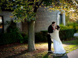 Patricia & Kyle at Canterbury Castle Lake Orion MI wedding photograph
