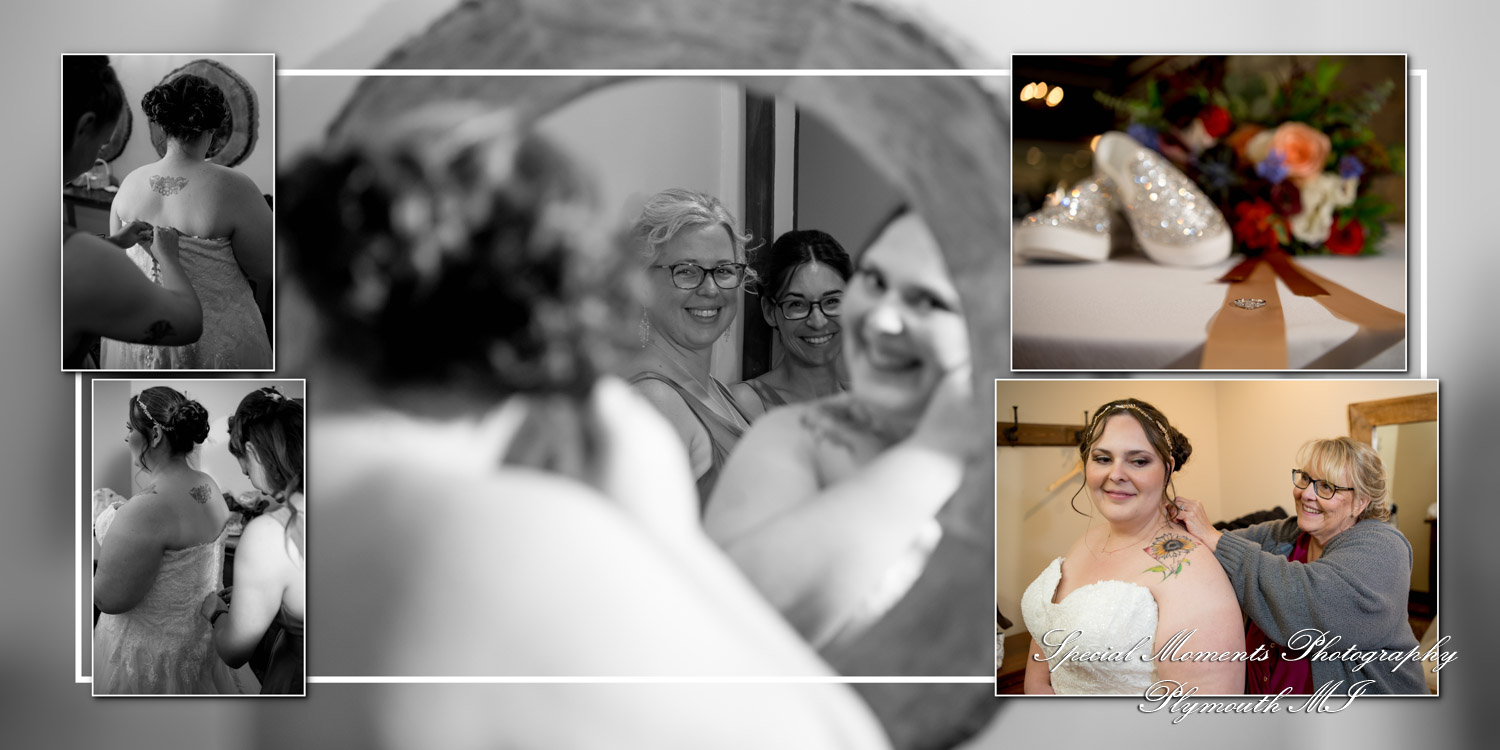 Matthew & Jordan Fox Hills Golf & Banquet Center Plymouth MI wedding album photograph