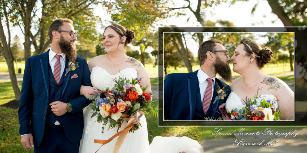 Matthew & Jordan Fox Hills Golf & Banquet Center Plymouth MI wedding album photograph