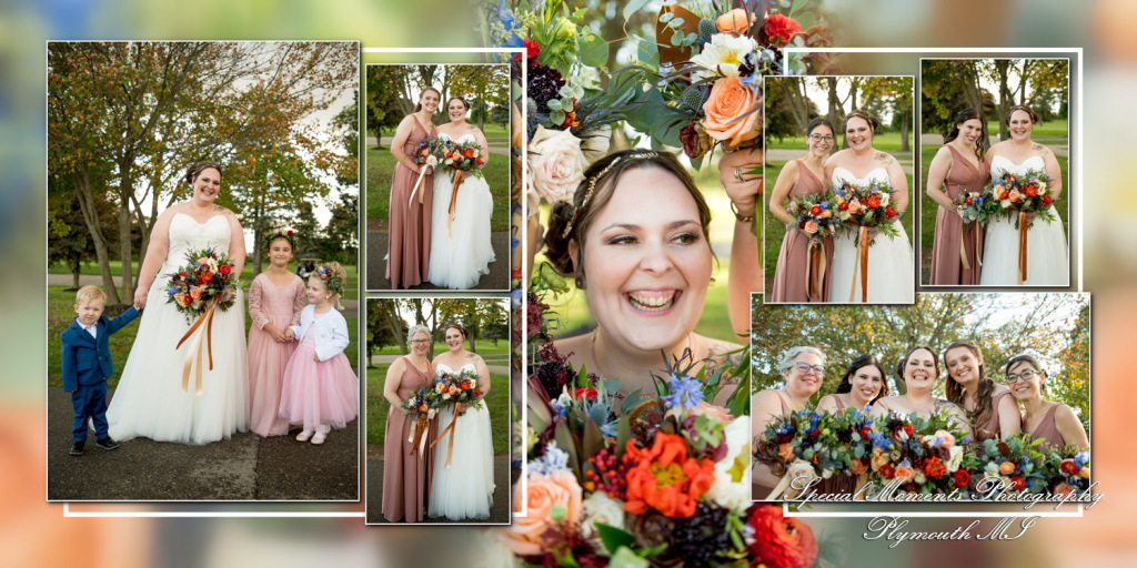 Matthew & Jordan Fox Hills Golf & Banquet Center Plymouth MI wedding album photograph