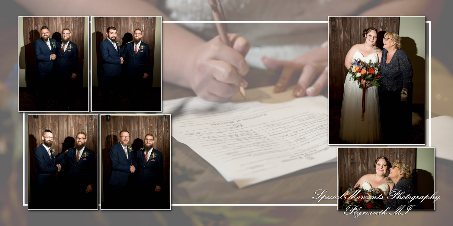 Matthew & Jordan Fox Hills Golf & Banquet Center Plymouth MI wedding album photograph