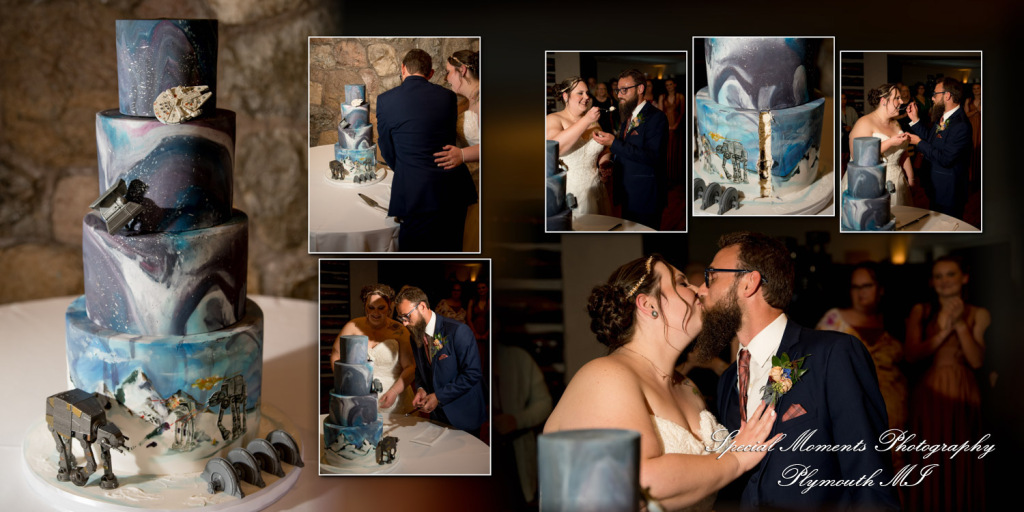 Matthew & Jordan Fox Hills Golf & Banquet Center Plymouth MI wedding album photograph