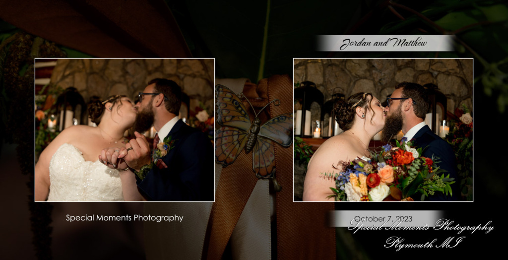 Matthew & Jordan Fox Hills Golf & Banquet Center Plymouth MI wedding album photograph