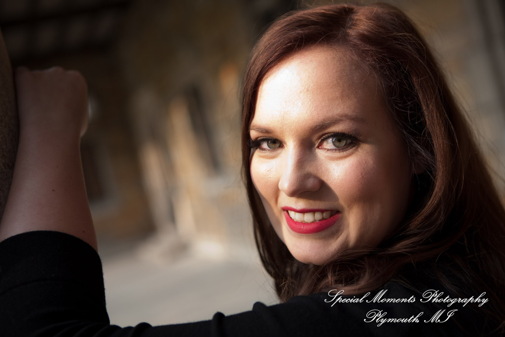 Jennifer & Joshua at Law Quad Ann Arbor MI Engagement wedding photograph