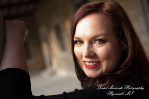 Jennifer & Joshua at Law Quad Ann Arbor MI Engagement wedding photograph