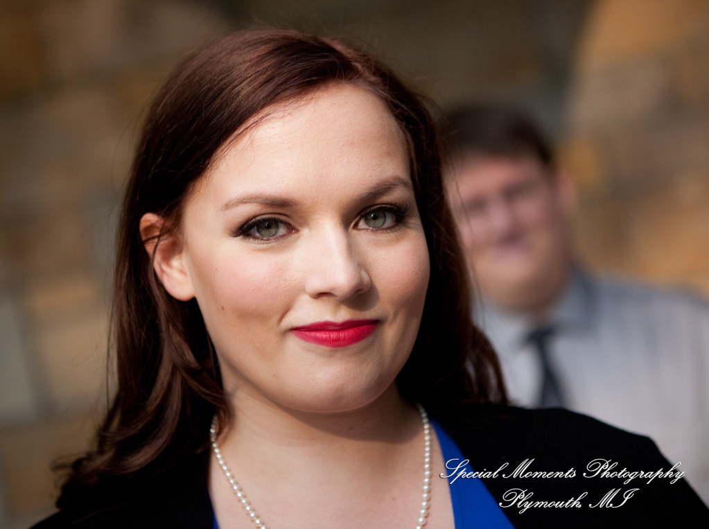 Jennifer & Joshua at Law Quad Ann Arbor MI Engagement wedding photograph