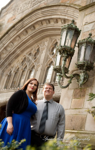 Jennifer & Joshua at Law Quad Ann Arbor MI Engagement wedding photograph