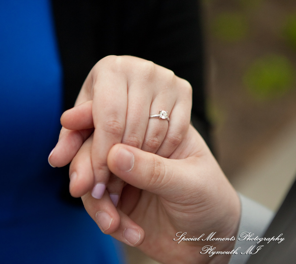 Jennifer & Joshua at Law Quad Ann Arbor MI Engagement wedding photograph