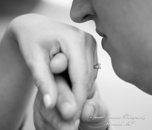 Jennifer & Joshua at Law Quad Ann Arbor MI Engagement wedding photograph