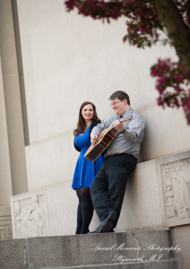 Jennifer & Joshua at Law Quad Ann Arbor MI Engagement wedding photograph