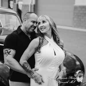 Laura & Mark at M1 Concourse Pontiac MI wedding photograph