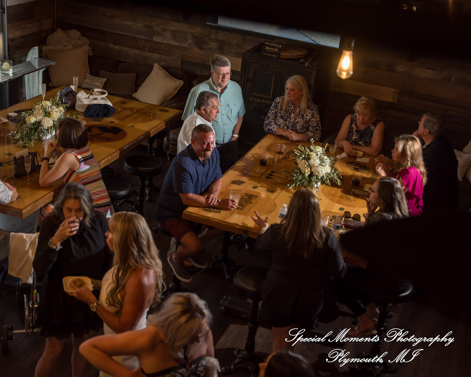 Laura & Mark at M1 Concourse Pontiac MI wedding photograph