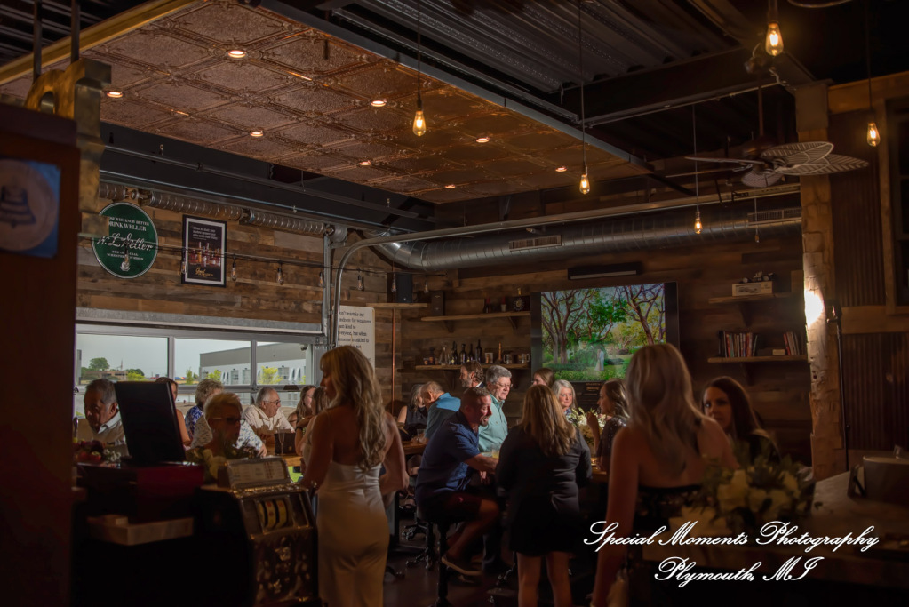 Laura & Mark at M1 Concourse Pontiac MI wedding photograph