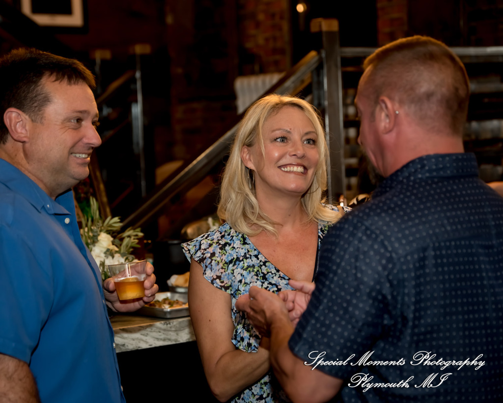 Laura & Mark at M1 Concourse Pontiac MI wedding photograph