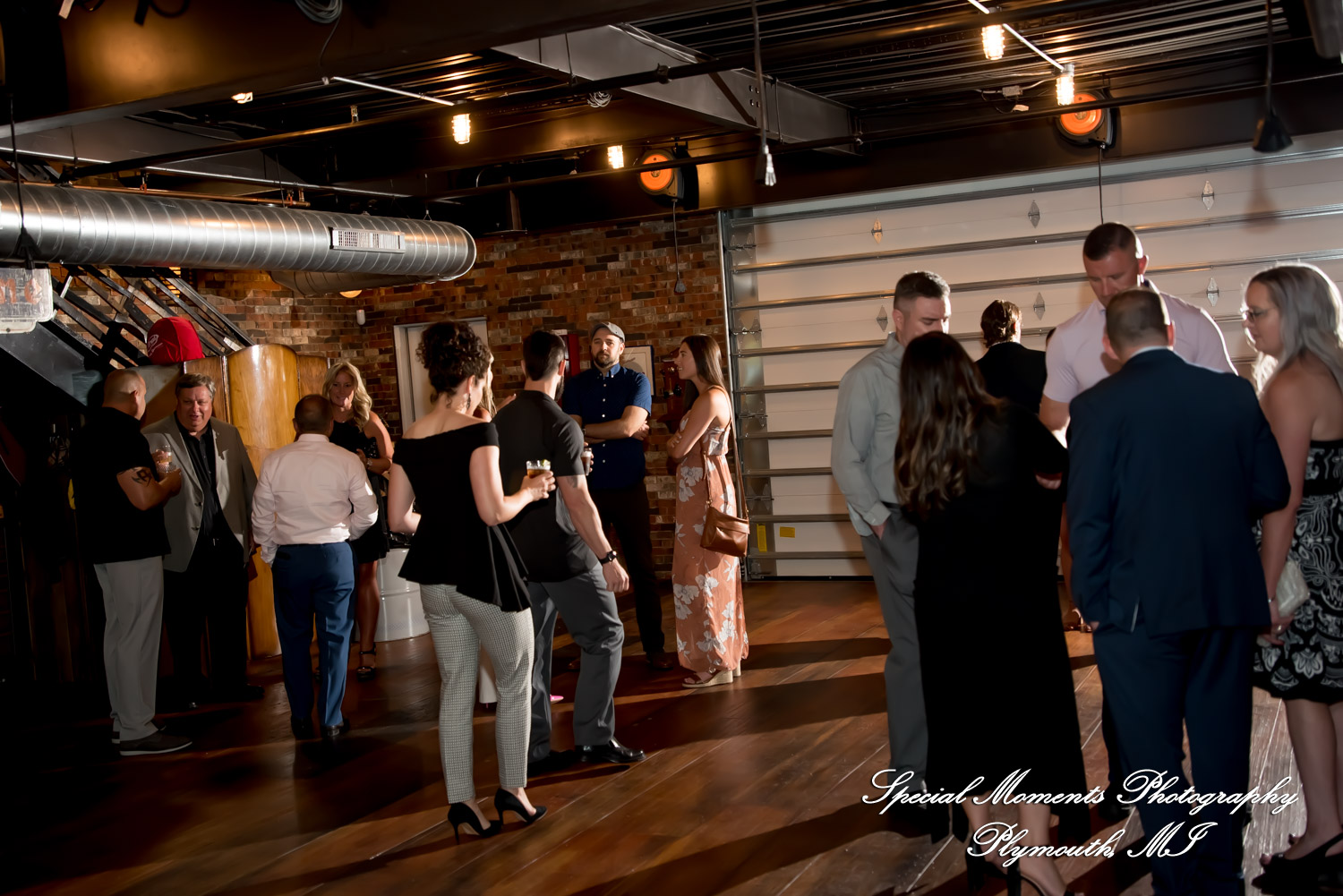 Laura & Mark at M1 Concourse Pontiac MI wedding photograph