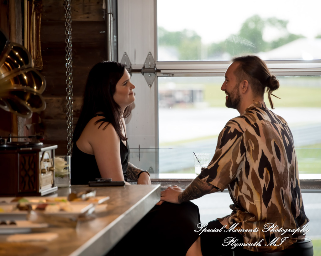 Laura & Mark at M1 Concourse Pontiac MI wedding photograph