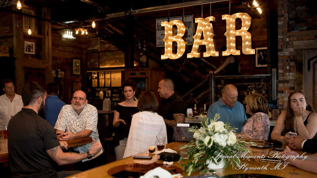 Laura & Mark at M1 Concourse Pontiac MI wedding photograph