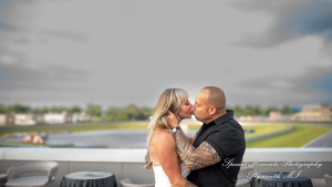 Laura & Mark at M1 Concourse Pontiac MI wedding photograph