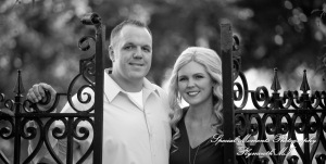 Downtown Plymouth MI engagement photograph