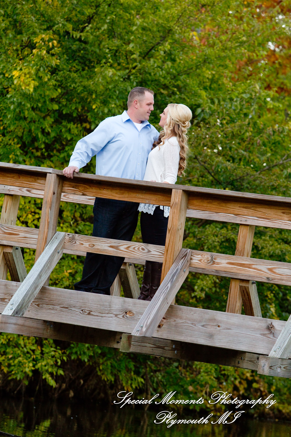 Hines Park Northville MI engagement photograph