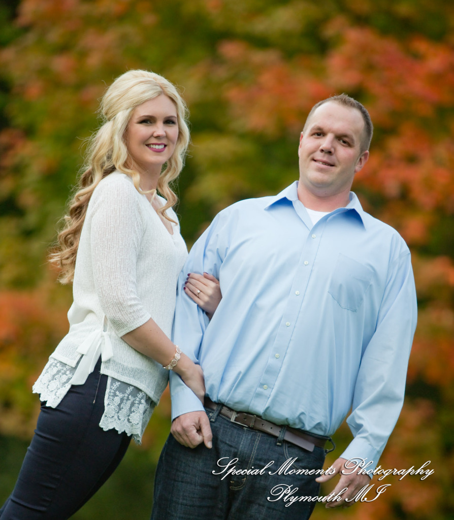 Hines Park Northville MI engagement photograph