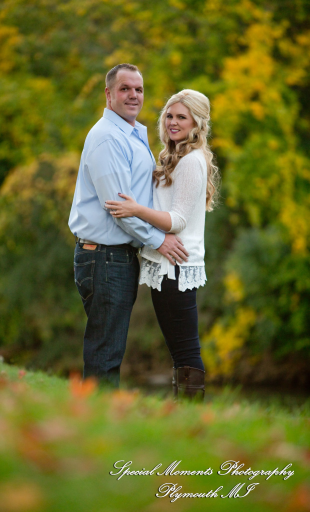 Hines Park Northville MI engagement photograph