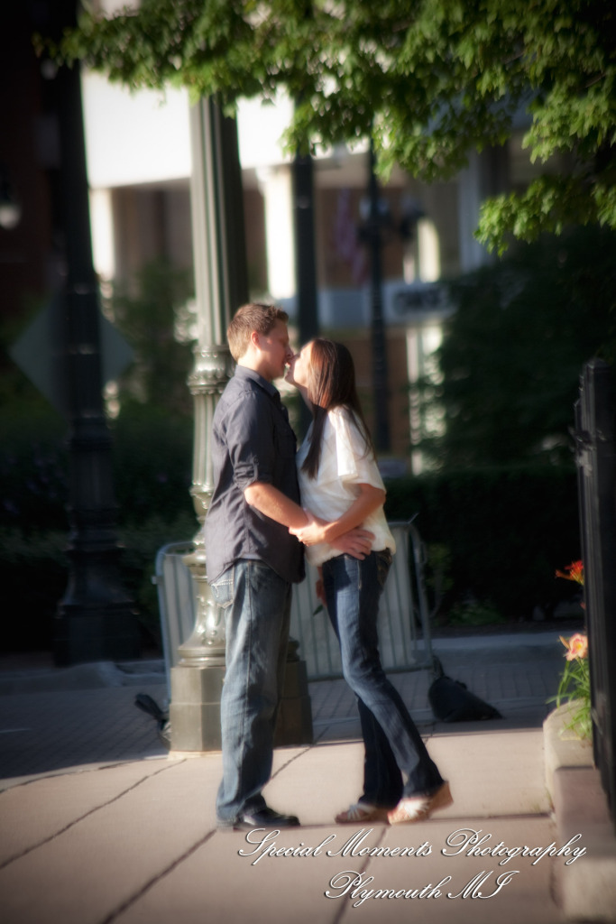 Diana & Kyle at Downtown Detroit engagement photography