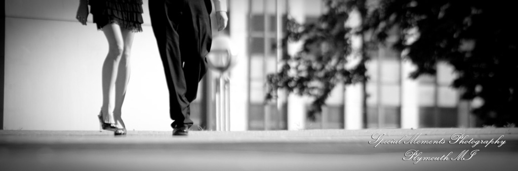 Diana & Kyle at Downtown Detroit engagement photography