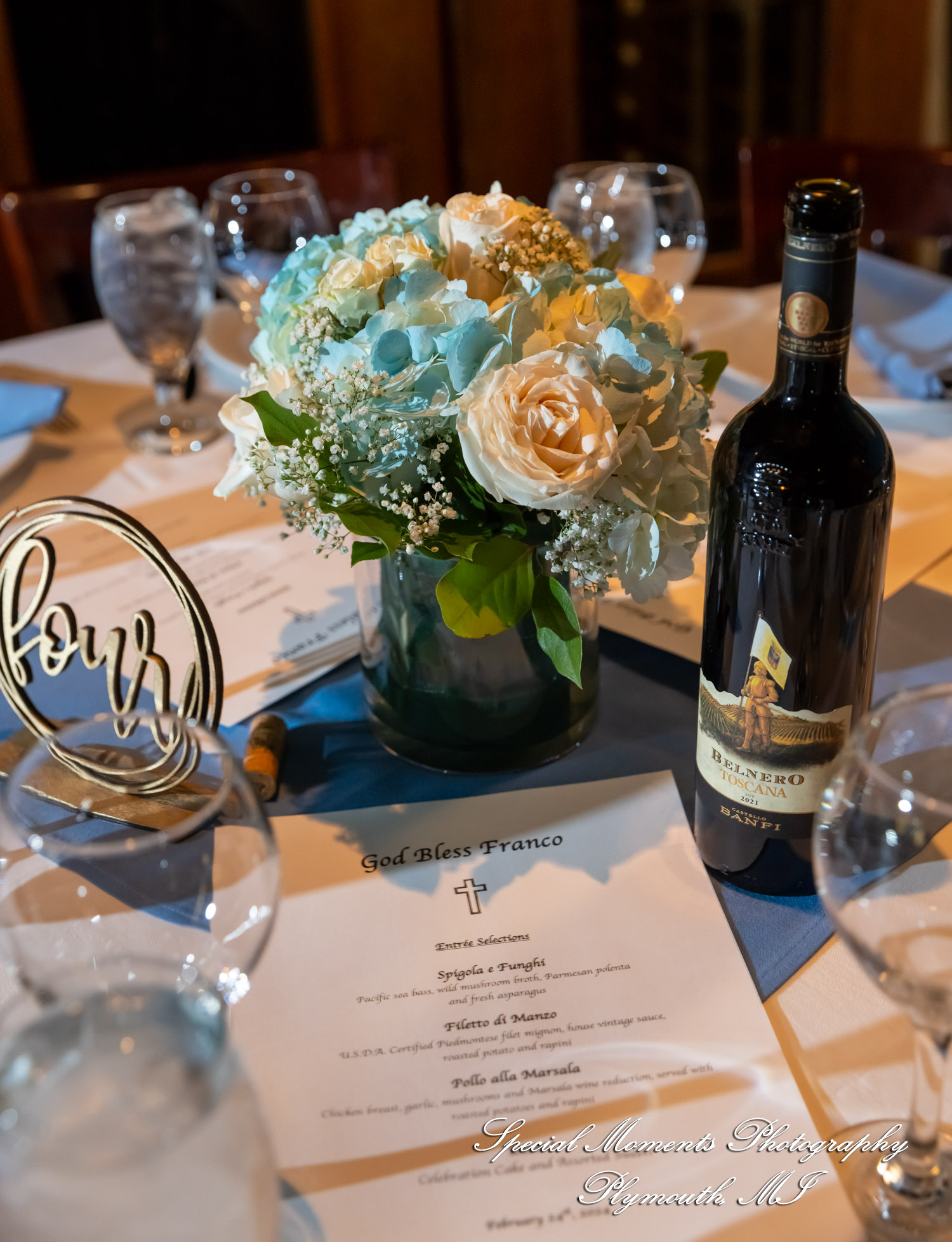 La Bistecca Italian Grille Plymouth MI baptism photograph