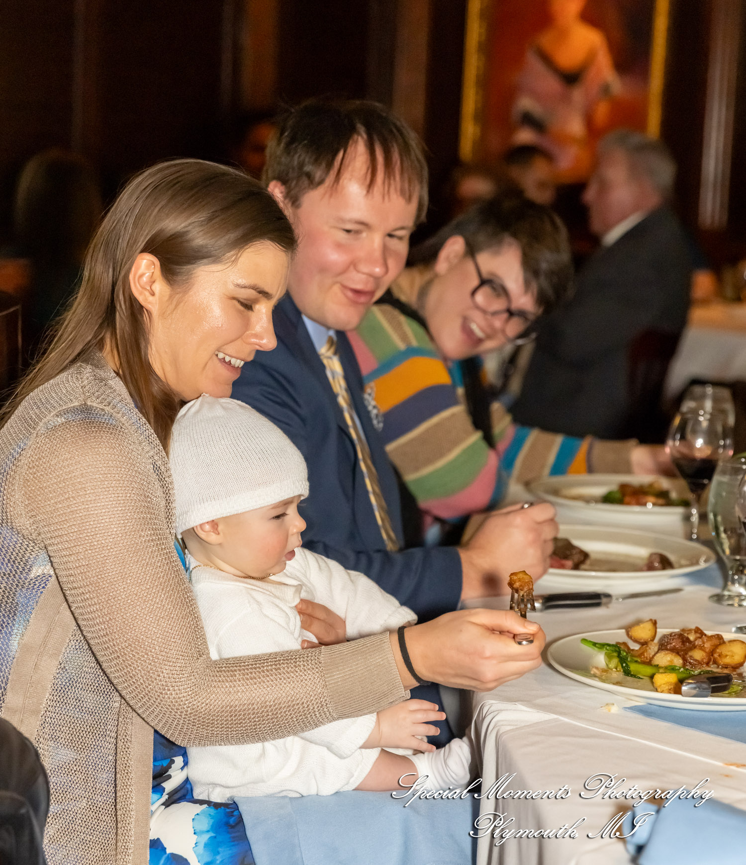 La Bistecca Italian Grille Plymouth MI baptism photograph